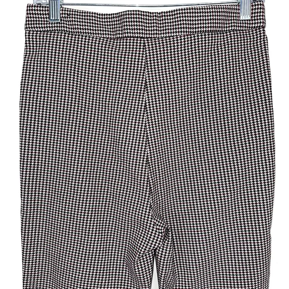 Zara Houndstooth High Rise Skinny Dress Pant Legging Size Medium